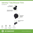 thumbnail image 5 of Symmons S679215trm Identity Hydromersion Tub And Shower Trim Package - Bronze, 5 of 7