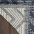 thumbnail image 5 of Nourison Versatile Solid Diamond Indoor Outdoor Flatweave Runner Rug Navy Blue 2' x 6', 5 of 8