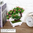 thumbnail image 1 of Planta Artificial En Maceta, Bonsái De Flores Falsas, Decoración De Plástico, Bonsái Artificial De Colores Vibrantes, Para Familia De Amigos, 1 of 7