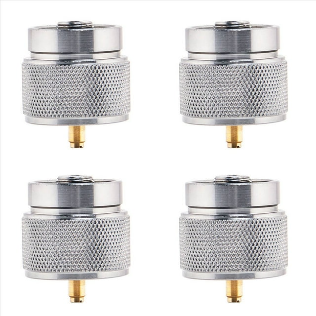 Adaptateur de Réchaud de Camping 4X 1 Lb, Petit Réservoir de Propane, Entrée et Valve Lindal, Sortie EN417, Cylindre, GPL, Cartouche, Convertisseur