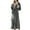 Gray, variant on VANLOFE Unisex Warm Pajamas Household Clothes Solid Bathrobe Lengthened Night-robe Man's Nightgown Casual Robes Coffee Robes Sleepwear for Woman M