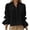 Black, variant on Womens Tops Casual, Summer Casual Loose Fit Pleated Solid Blouse Top for Women Wear Yellow S