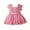 Pink, variant on YTDSCS Baby Kids Girls Lace Dress Short Sleeve Tulle Princess Dresses Toddler Summer Ruffle Party Gowns Sundress for Girls 6M - 6T
