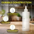 thumbnail image 3 of BRIGHTFROM Condiment Squeeze Bottles, 12 OZ Empty Squirt Bottle with Twist Top Cap, Leak Proof - Great for Ketchup, Mustard, Syrup, Sauces, Dressing, Oil, Arts and Crafts, BPA FREE Plastic - 2 PACK, 3 of 8