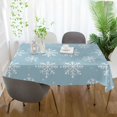 thumbnail image 3 of Yayeee Tablecloths 60" x 120" Rectangle Wrinkle Resistant Party Table Cover, Gray Snowflake, 3 of 8