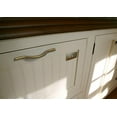 thumbnail image 2 of Goo-Ki 3.8''/5'' Double Hole Centers Antique Brass Cabinet Pull, Minimalist Drawer Handle Wardrobe Cabinet Zinc Alloy Handle, 6 Pack, 2 of 5