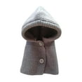 thumbnail image 2 of Gorro de invierno para mascotas, capucha para perros, gorro cálido para animales pequeños, gatitos, perros medianos a grandes M gris, 2 of 8