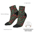 thumbnail image 4 of Bingfone Strawberry Design Patterned Men's Women's Casual Cotton Socks, 4 of 5
