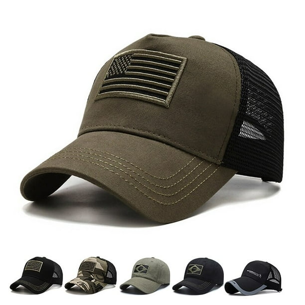 Gorras deportivas con bandera americana de EE. UU. gorra de beisbol de algodon a la moda para hombres y mujeres gorra de Hip Hop gorra Snapback de ocio visera de proteccion solar