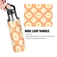 thumbnail image 4 of Yayeee 20oz Insulated Water Bottle Double Wall Stainless Steel with Flip Straw Lid, Orange Circle, 4 of 7