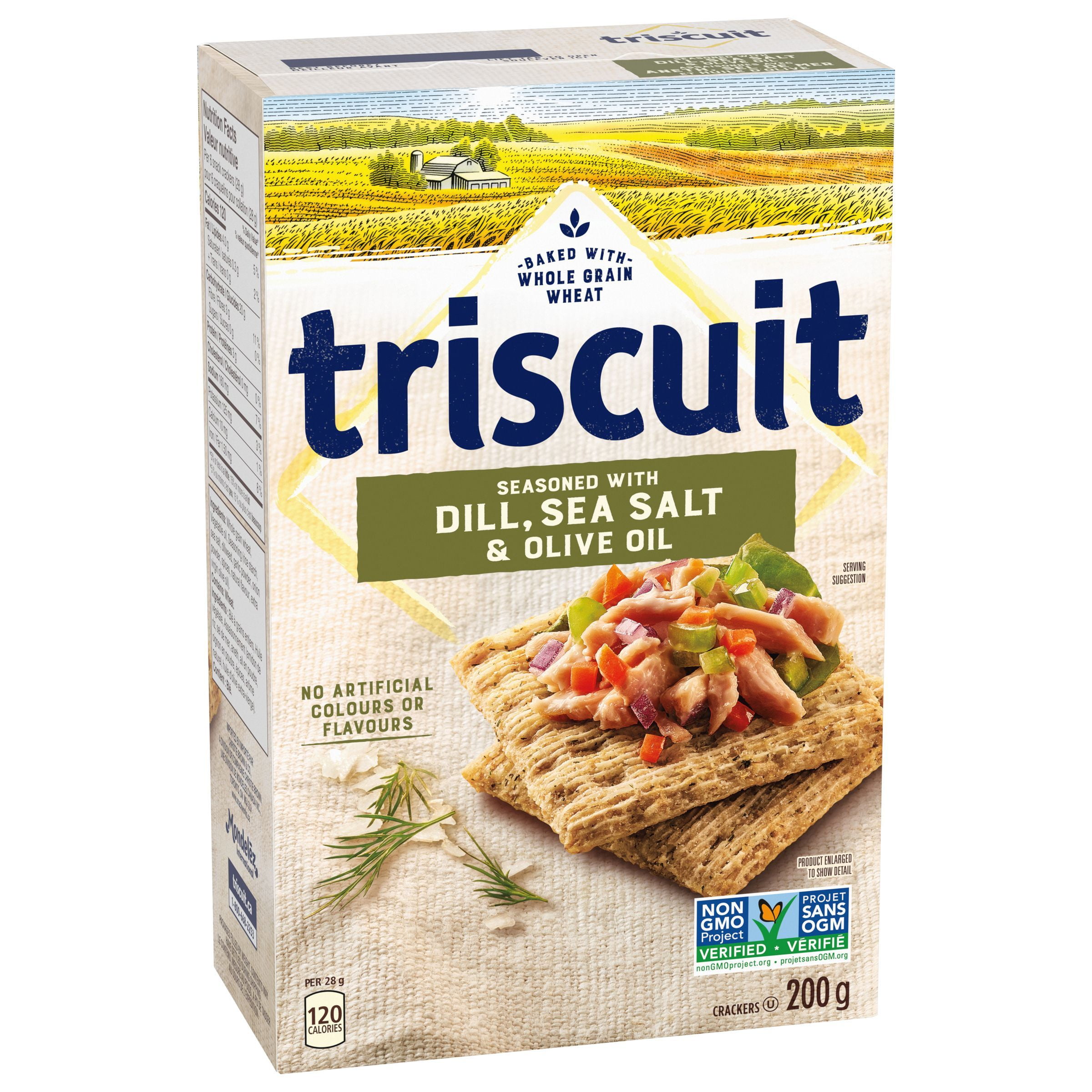 Triscuit Dill Sea Salt & Olive Oil Snacking Crackers, 200 g