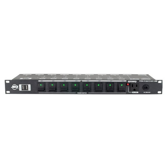 ADJ POW-R BAR RACK USB 10-Outlets PDU