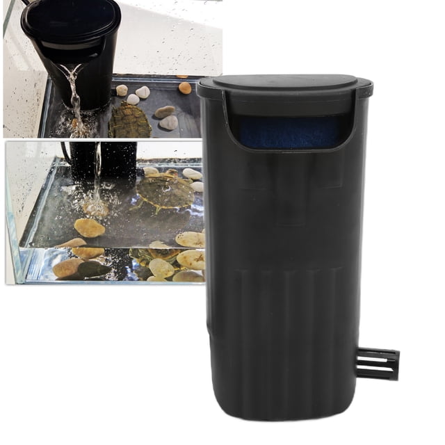 Filtro De Bajo Nivel De Agua Para Pecera, Placa De Carbón Activado Tipo De Interfaz De Filtro De Bajo Nivel De Agua Instalación Para Reptiles Para Tortugas
