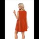 thumbnail image 1 of Vestido Mini Sin Mangas Rojo Ladrillo L, 1 of 7