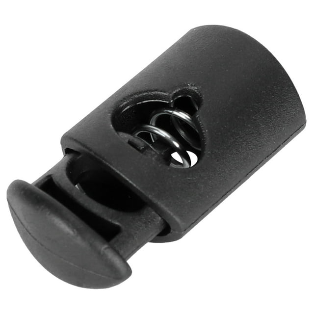 Spptty 300Pcs Single Hole Spring Cord Locks Nylon Rope Buckle Luggage Clothing Accessories,Rope Cord Locks,Cord Locks