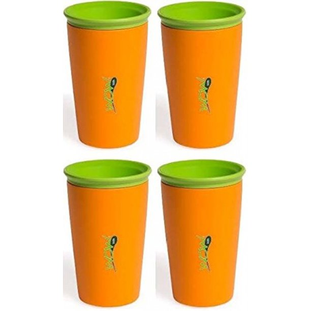Wow Cup For Kids 360 Spill Free Drinking Cup 9 Oz Color Orange 4 Count Walmart Com Wow Cup For Kids 360 Spill Free Drinking Cup 9 Oz Color Orange 4 Count Walmart Com
