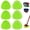Green, variant on Aezusy 6-Pack Mop Head Replacements Compatible with 1-Tank Spin Mop System, Microfiber Mop Heads Refills for Deep Floor Cleaning