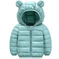 thumbnail image 3 of Niños Niños Niñas Invierno Ropa De Abrigo Con Capucha Chaqueta Acolchada Abrigo Prendas De Abrigo - Azul Lago 90cm-dontodent Kuyhfg Sin marca, 3 of 4