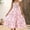 Pink, variant on ZEHJUHAN Women's Floral Spaghetti Strap Tiered Ruffle - Smocked Bust Boho Summer Midi Dress for Beach Vacation Blue，S