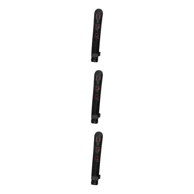 Decodeary PU for Golf Alignment Stick Cover Case Waterproof Holder Premium Embroidered Black Red 33 x 5.5cm 3Set