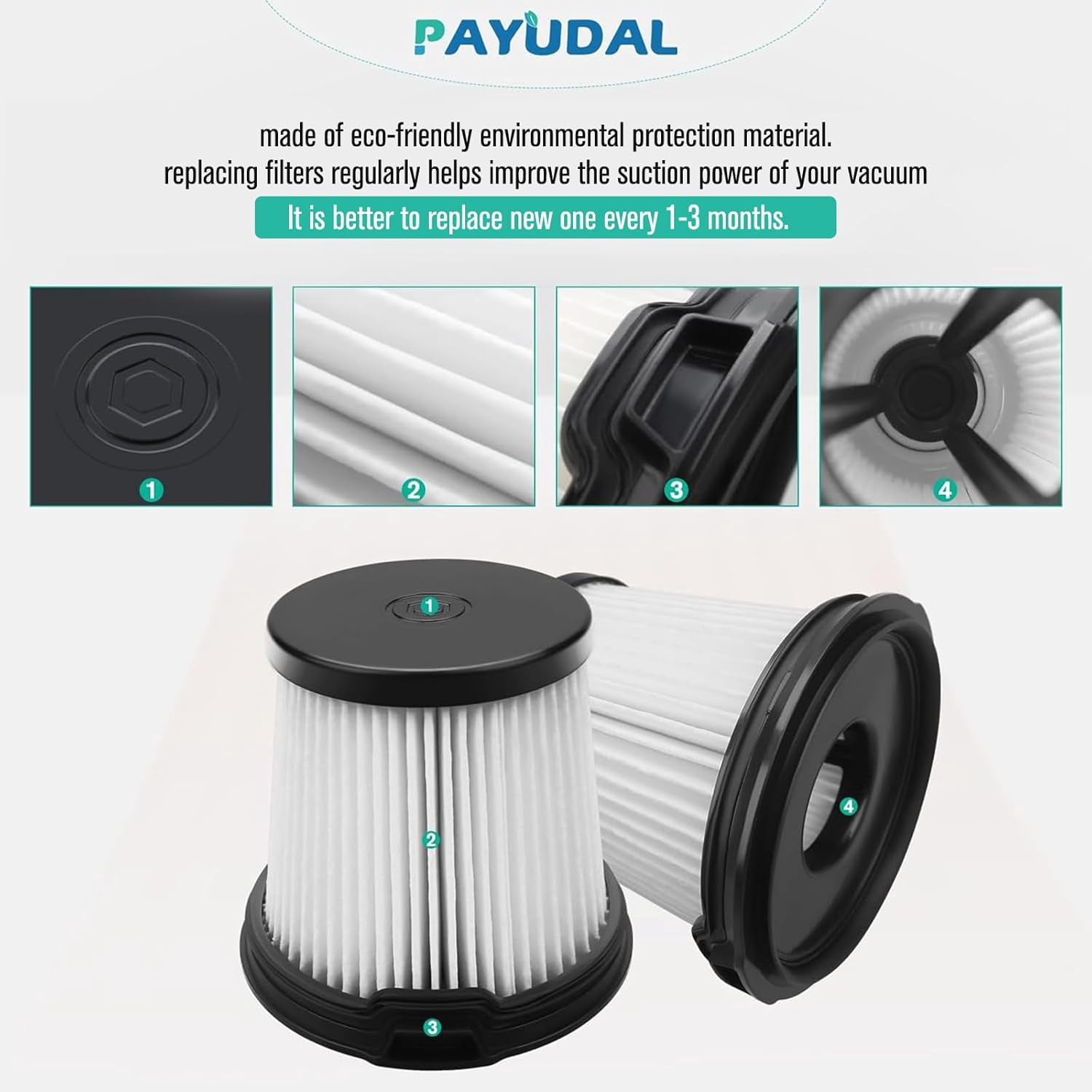 IW3511 IW1111 HEPA Filters Replacement Parts For Shark IW3511 Detect Pro Lightweight Cordless Stick Vacuum Cleaner. For Shark Detect Pro Auto-Empty System Portable Handheld Attachment Washable Kits.