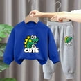 thumbnail image 2 of TAGOLD Kids Toddler Casual 2 Piece Outfits Set,Boys Girls Long Sleeve Winter Sets,Printed Men And Women Hoodie And Pants Set Children Loose Pullover Sweater Casual Hoodie,8 Years, 2 of 4