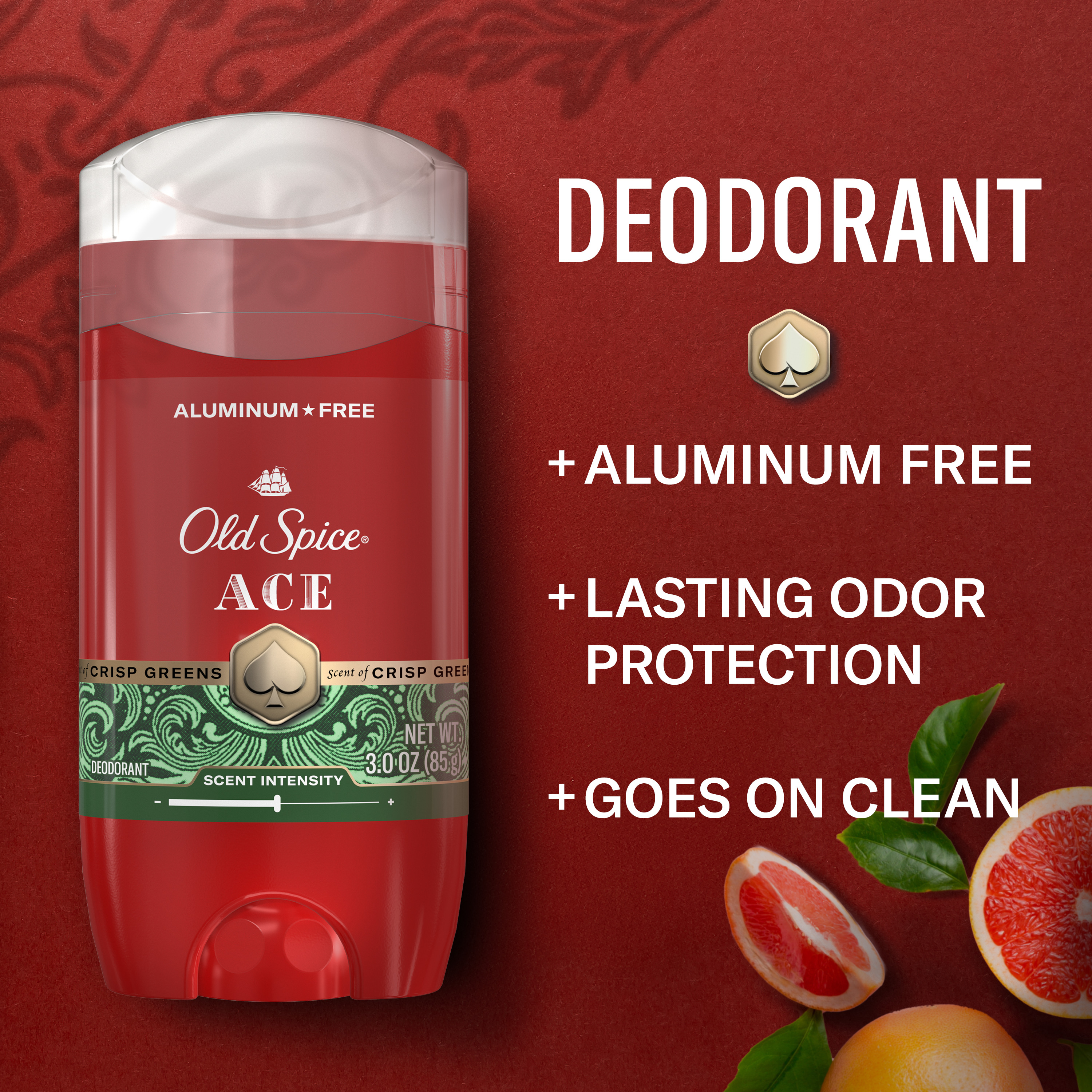 Old Spice Deodorant, Red Collection, Ace Scent, 3 oz