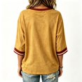 thumbnail image 4 of Bovemsi Business Casual Tops for Women Soft Loose‑Fit V‑Neck Half‑Sleeve Prints Fashion Outfits Clothes M, 4 of 4