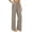 04# Brown, variant on Linen Pants for Women Solid Color Elastic Waist Summer -Leg Full Length Flat Front Mid Rise Casual Beach Work Trousers S-3XL