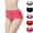 Pink, variant on yunLCZ Underwear for Women Cotton Women's 5 Piece Mixed Color Summer Thin Mid Waist Crotch Breathable Comfortable Underwear Wasit Hipster Brief Panties for Ladies
