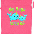 thumbnail image 4 of Inktastic My Yaya Loves Me Cute Narwhal Boys or Girls Baby Bodysuit, 4 of 5