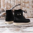 thumbnail image 4 of hzomhy Womens Snow Boots Round Toe Front Lacing Thick Sole Warm Lining for Casual Cold Weather Walking and Daily Wear, 4 of 8