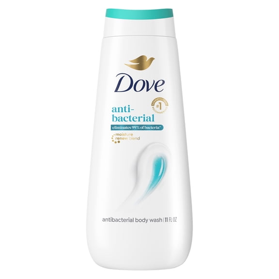 Dove Body Wash with Pump For All Skin Types Antibacterial Protects From Dryness, 11 fl oz