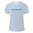 thumbnail image 4 of Casual Short Sleeve T Shirt With Minimalist Letter Print Comfortable Blend Tee for Everyday Wear 6xl T Shirts for Men Big and Tall T Shirts of T Shirts, 4 of 4