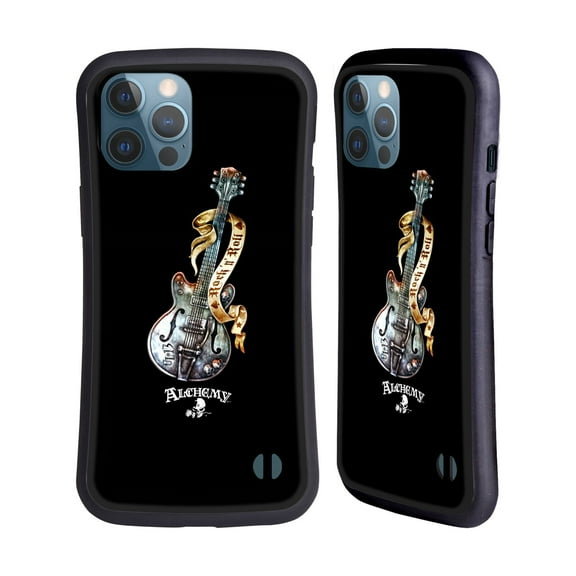 Head Case Designs Officially Licensed Alchemy Gothic Illustration Rock'it 56 Guitar Hybrid Case Compatible with Apple iPhone 12 Pro Max