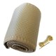 thumbnail image 1 of Universal steering wheel cover in perforated microfiber leather, hand-stitched, for 38 cm diameter, beige, 1 of 1
