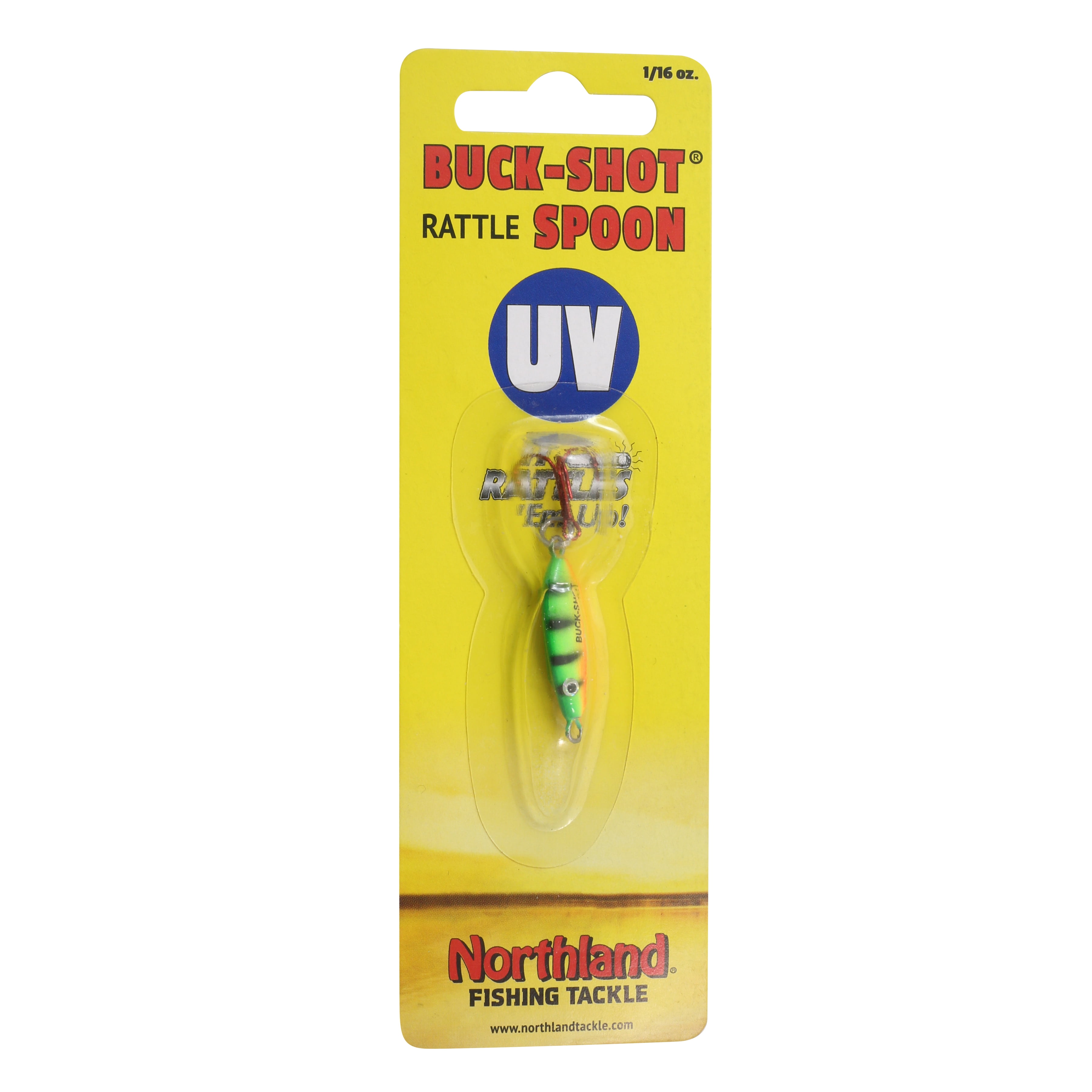 Northland Tackle UV Buck-Shot Spoon, Freshwater, Firetiger