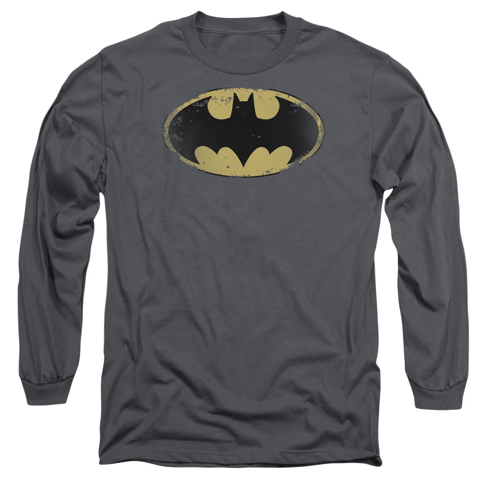 Batman Distressed Shield Adult Tank Top T-shirt