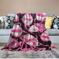 thumbnail image 2 of JEUXUS  - Pink Soft Throw Blanket for Valentines Day Gifts- Perfect for Living Rooms, Bedrooms, Kids' Rooms, Outdoors, 2 of 6