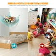 thumbnail image 4 of LUCKDEER Stuffed Animal Hammock Macrame Boho Plush Toy Net Hammock for Stuffed Animals with Light Pet Net for Stuffed Animals Corner Hanging Stuffed Animal Storage Holder Teddy Bear Net Kids Room, 4 of 9