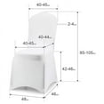 thumbnail image 3 of Fundas de silla de licra, elegante tejido elástico de ajuste universal para sillas de respaldo alto, protección de silla lavable y resistente a las manchas ideal para decoración de eventos (10 piezas), 3 of 5