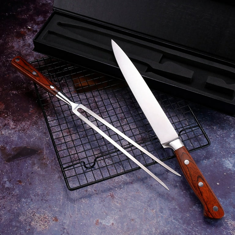 i Kito Stainless Steel Meat Carving Knife Set, Turkey Carving