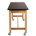thumbnail image 4 of NPS 24x60" Wood Science Lab Table with Chem-Res Top and Casters in Black, 4 of 6