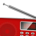 thumbnail image 3 of Receptor de Radio Portátil USB TF FM Reproductor de Música Recargable Soledad Rojo, 3 of 5