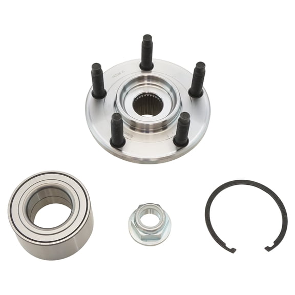 TRQ Front Wheel Bearing & Hub Kit with Snap Ring & Nut LH or RH for Edge MKX New BHA51583 Fits select: 2007-2010 FORD EDGE, 2007-2010 LINCOLN MKX