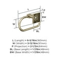 thumbnail image 6 of Amerock Appoint Golden Champagne Single Post Toilet Paper Holder, 6 of 8