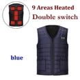 thumbnail image 3 of Chaleco de algodón con calefacción inteligente para hombre y mujer, chaleco con cuello en V calefactable de 9 áreas, chaqueta térmica Flexible para exteriores para invierno, M-7XL, 3 of 5