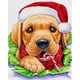 thumbnail image 1 of DIY 5D Navidad perro imagen completo taladro redondo Rhinestone pintura Kit habitación decoración Tmvgtek decoración de arte en el hogar, 1 of 9