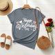 thumbnail image 1 of Xuyuer Women's Lover Printed Round Neck Short Sleeve T-Shirt, Cute Casual Graphic Tee Top for Date Nights, Anniversary Gifts and Couple Outfits, 1 of 7