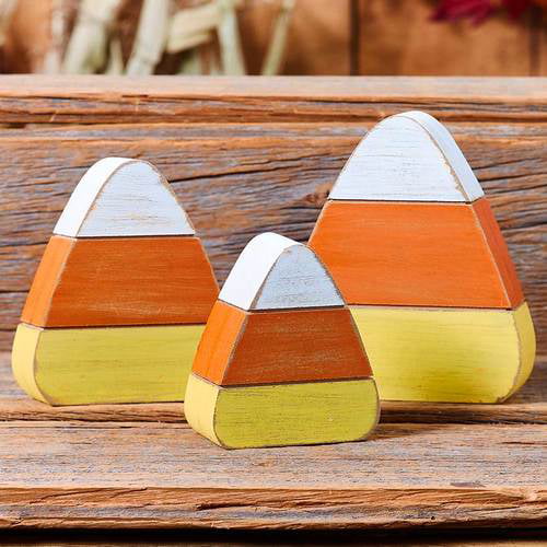 Crazy for Candy Corn Decor Collection-Set of 3 Candy Corns